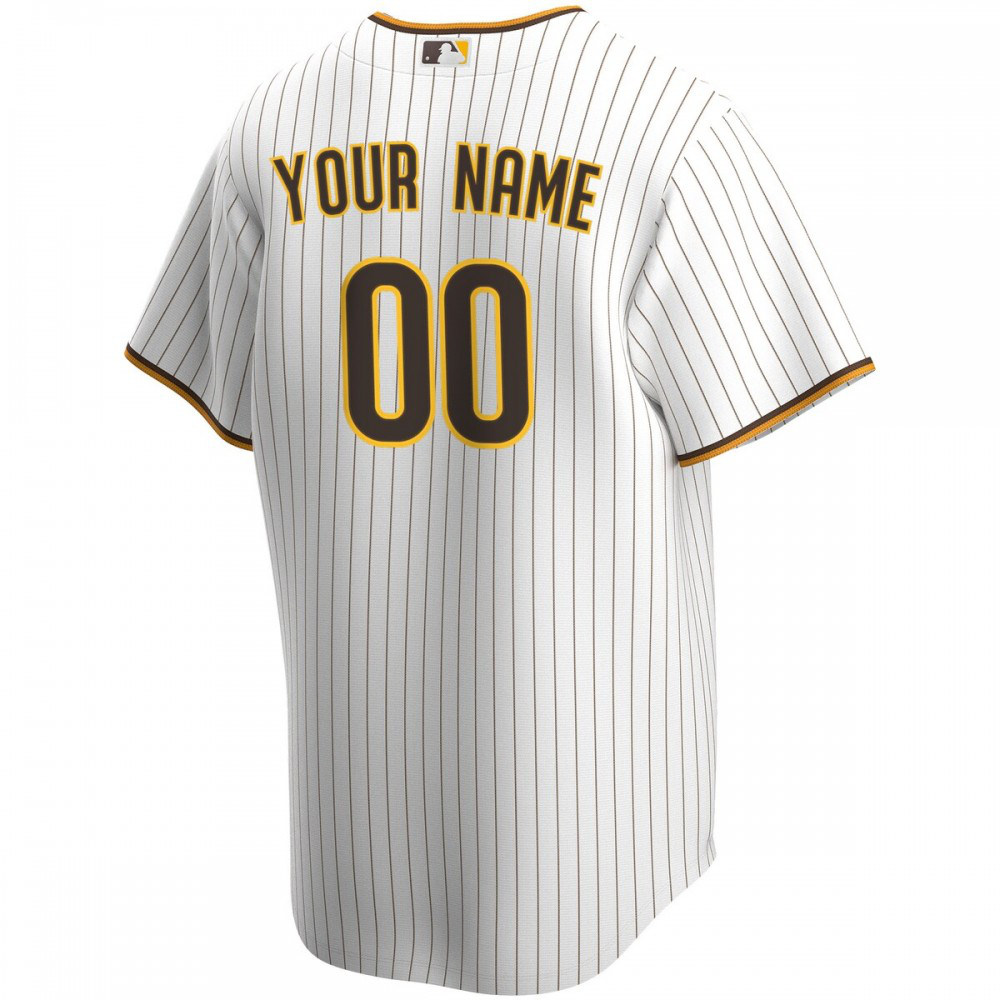 San Diego Padres Home Replica Custom Jersey - White-Pro Kit Vault | Brand New 26/27 Sports Jerseys